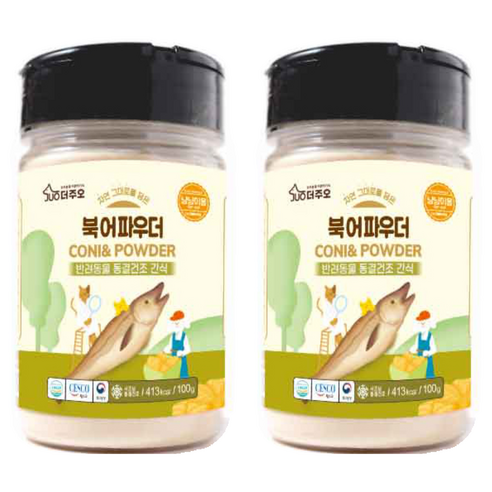 주오 북어 파우더 고양이 간식 100g, 북어맛, 2개
