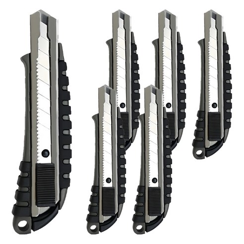 화신 351 커터칼 대 18mm KN-351, 혼합색상, 6개