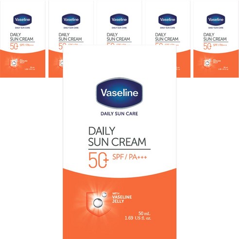 바세린 데일리 선크림 SPF50+ PA+++, 50ml, 6개