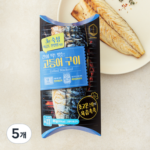 설래담 고등어구이, 5개, 85g