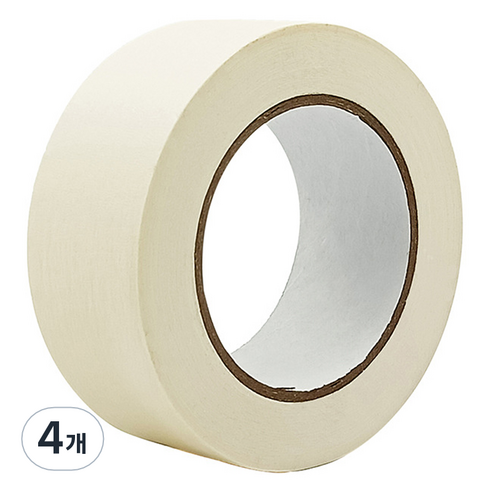 라이크존 접착 마킹 마스킹테이프 50mm x 50m, 화이트, 4개