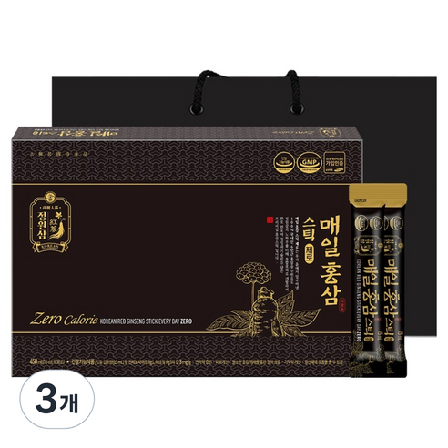 정원삼 매일 홍삼스틱 제로, 30회분, 15ml, 3개