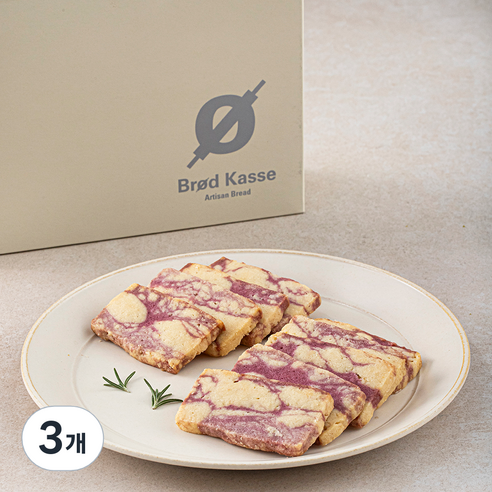 브로드카세 사브레 라즈베리 마블쿠키, 180g, 3개