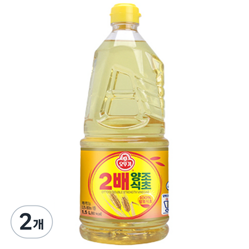 오뚜기 2배 양조식초, 1.5L, 2개