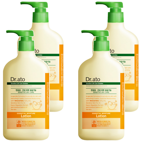 닥터아토 유아용 에센셜 모이스춰 로션, 500ml, 4개