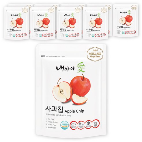 내아이애 동결건조 과일칩, 12g, 10개