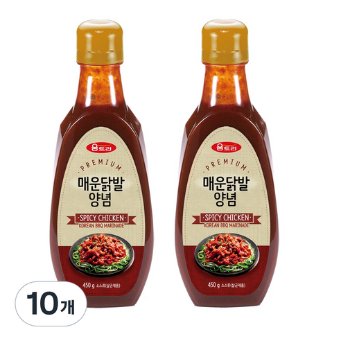 움트리 매운닭발양념, 450g, 10개