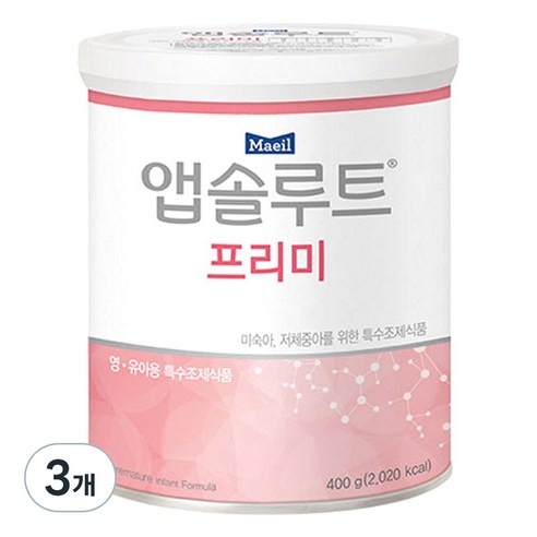매일유업 앱솔루트 프리미 분유, 400g, 3개 400g × 3개, 400g × 3개 섬네일