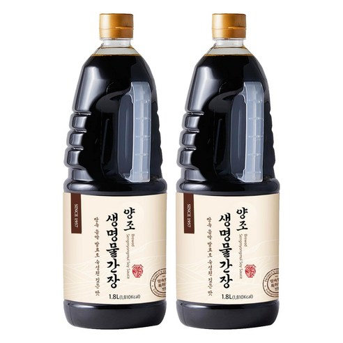 신앙촌 양조 생명 물간장, 1.8L, 2개
