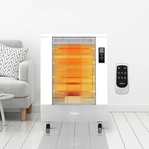 따뜻하고 아늑한 겨울을 보낼 수 있는 델루체 4단 대형 리모컨 이동식 카본 전기히터