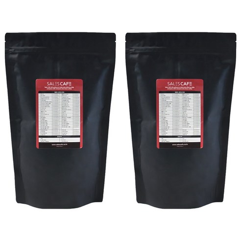 세일즈카페 블렌드 원두커피 강한맛, 홀빈(분쇄안함), 1kg, 2개