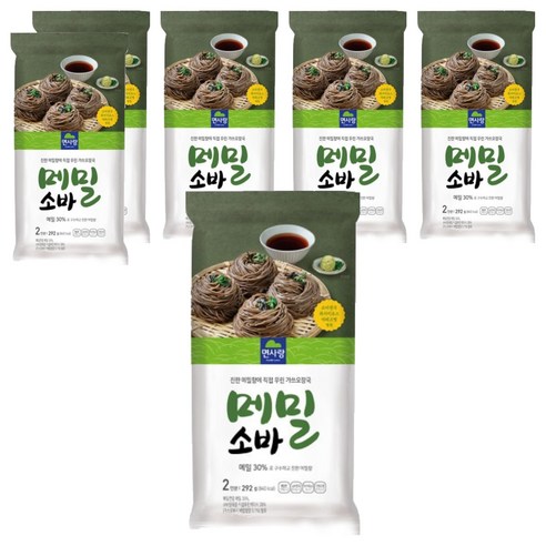 면사랑 메밀소바 2인, 292g, 6개