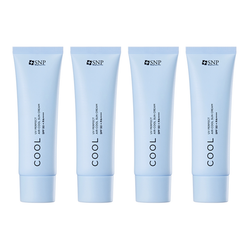 에스엔피 UV 퍼펙트 에어쿨 선크림 SPF50+ PA++++, 50ml, 50g, 4개