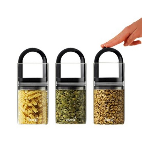 커피 신선도를 최대화하고 최상의 풍미를 유지하는 프리파라 EVAK 커피 유리 진공 밀폐용기