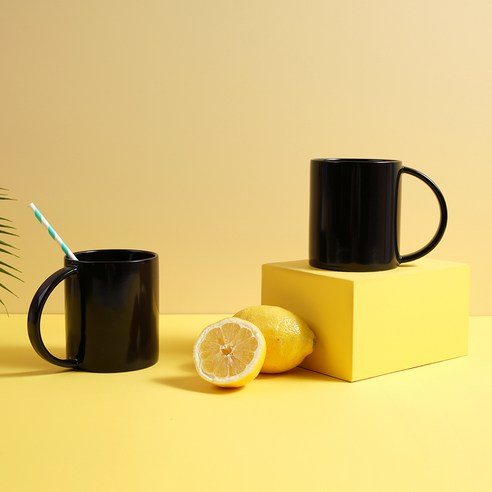 보울보울 국산 볼볼홈파티 빅머그 600ml, 코코아블랙, 2개