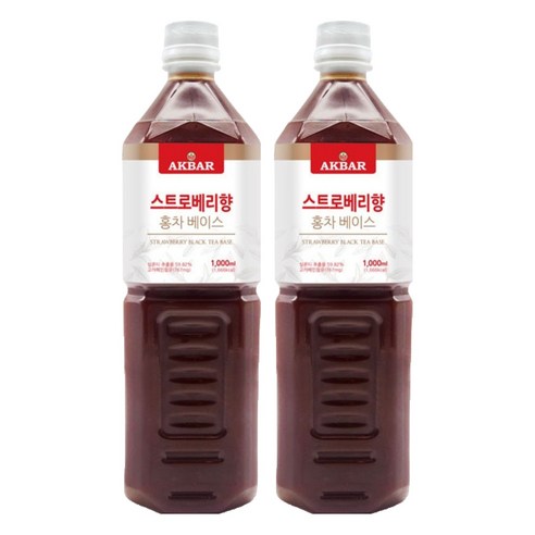 아크바 스트로베리향 홍차 베이스, 1L, 2개