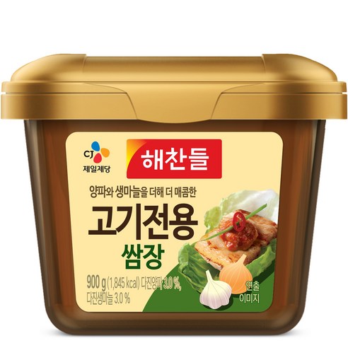 해찬들 고기전용 쌈장, 900g, 1개