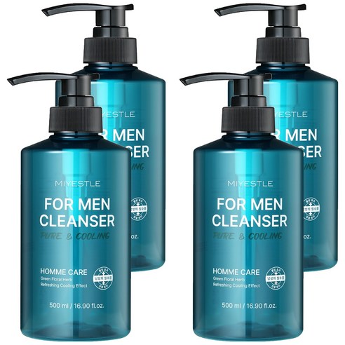 동성제약 미에뜰 쿨링 남성청결제, 500ml, 4개