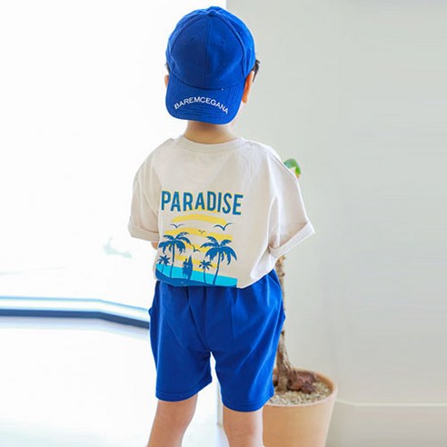 바브키즈 아동용 통기성 파라다이스 상하의 세트