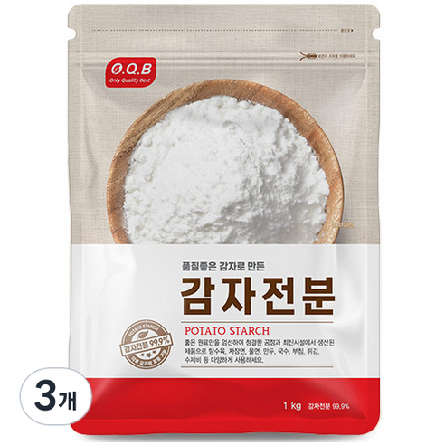 오큐비 감자전분, 1kg, 3개