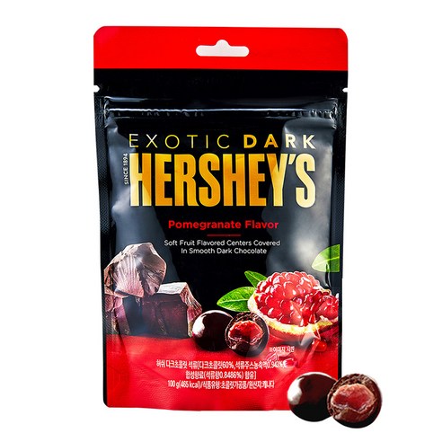 허쉬 다크초콜릿 석류, 100g, 5개