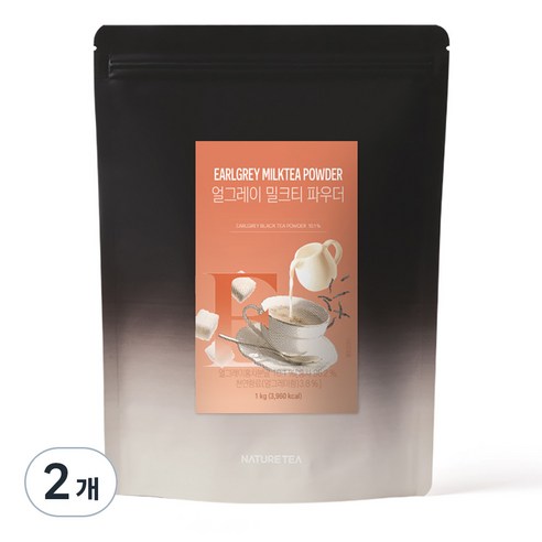 네이쳐티 얼그레이 밀크티 파우더, 1kg, 1개입, 2개