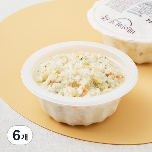 베이비본죽 에그 치킨 리조또 완료기, 200g, 6개