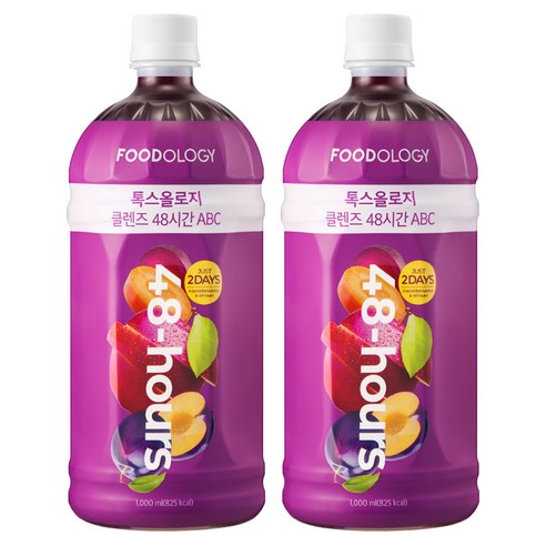 푸드올로지 톡스올로지 클렌즈 48시간 ABC, 1L, 2개