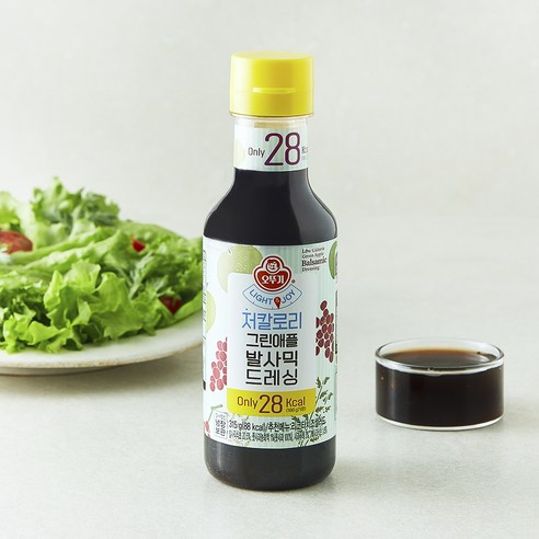 오뚜기 LIGHT&JOY 그린애플발사믹 저칼로리 드레싱, 315g, 1개