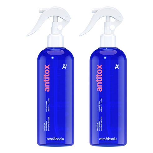 안티톡스 클린 스프레이 대용량 소독제, 2개, 400ml