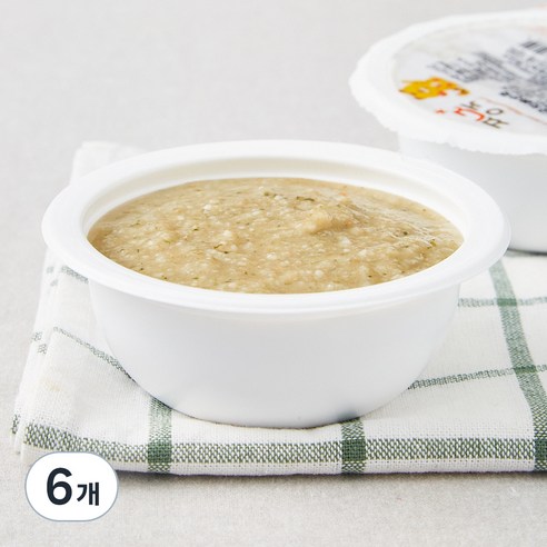 짱죽 초기 7개월 부터 묽은죽 이유식, 혼합맛(한우 / 시금치), 160g, 6개