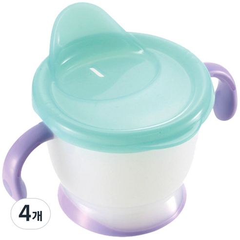 릿첼 AQ 첫걸음 드링킹 타입 스파우트컵 150ml, 4개, 라이트블루
