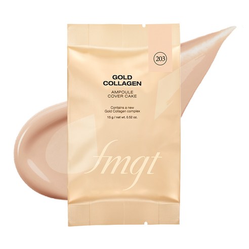더페이스샵 에프엠지티 뉴 골드 콜라겐 커버 케익 리필 15g, 203 내추럴 베이지, 1개