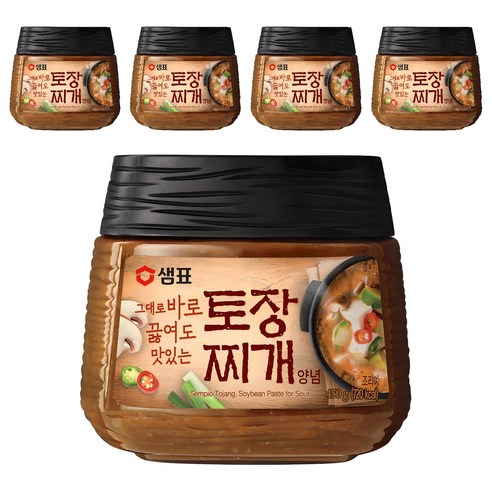 샘표 토장 찌개양념, 450g, 5개