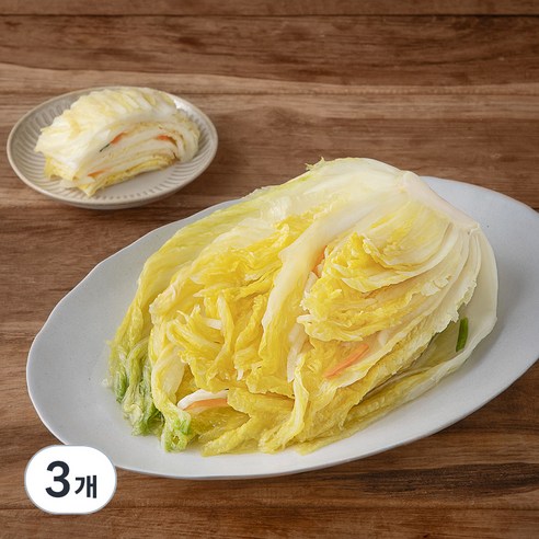 곰곰 국내산 백김치, 1kg, 3개