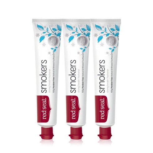 레드씰 스모커스 치약, 100g, 3개