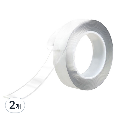 나홈 초강력 매직 아크릴 양면테이프 5cm x 3m, 투명, 2개