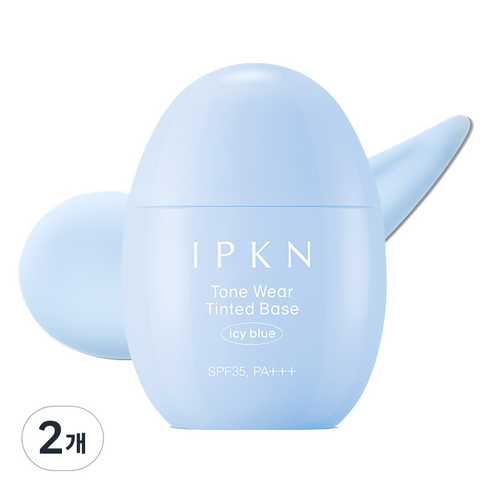 입큰 톤 웨어 틴티드 베이스 40ml, 2개, 아이시 블루