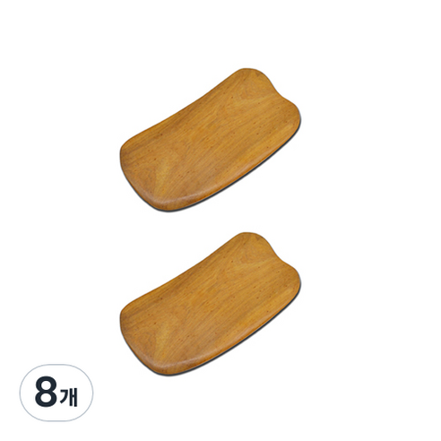 샌달 우드 스크래핑 보드 나무 전신 얼굴 마사지기 F, 8개