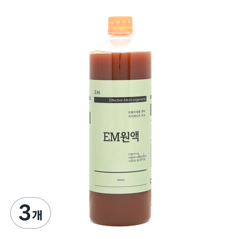 EM원액, 1000ml, 3개