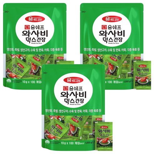 움트리 와사비믹스 간장, 10g, 300개