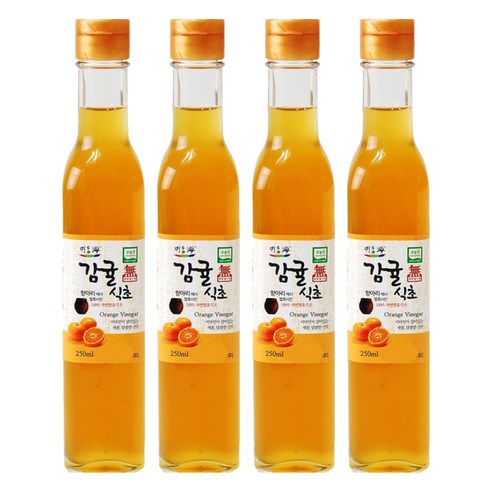 뫼달해 감귤식초, 250ml, 4개