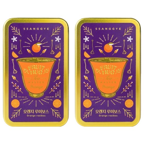 쌍계명차 과일허그 오렌지 루이보스 티캔, 1.5g, 6개입, 2개