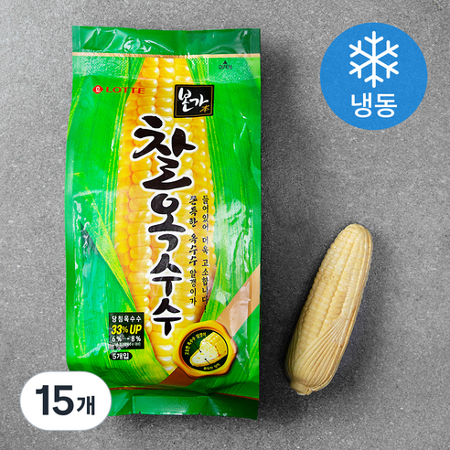 롯데웰푸드 찰옥수수 (냉동), 140ml, 5개입, 3개