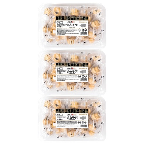 전통 수제 검은콩 도시락 엿, 160g, 3개