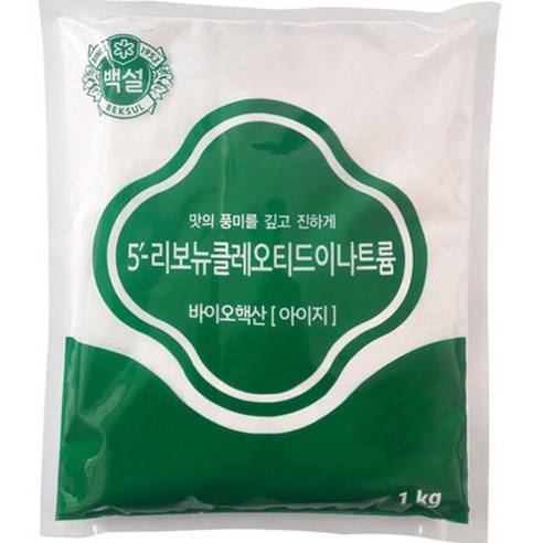 백설 5 리보뉴클레오티드이나트륨 바이오핵산 아이지, 1kg, 1개