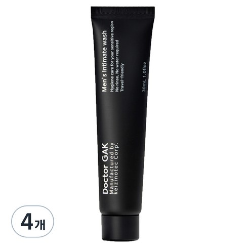 닥터각 씻어내지 않는 남성 전용 청결제, 30ml, 4개
