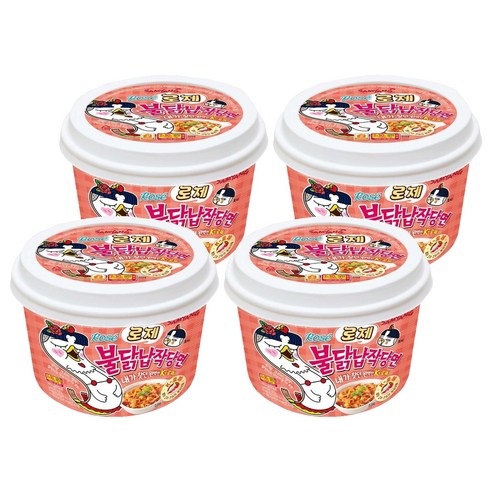 불닭볶음면 로제 납작 당면, 169.4g, 4개