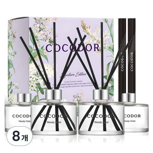 코코도르 퍼퓸 디퓨저, 우디호텔, 200ml, 8개