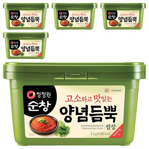 청정원순창 양념듬뿍 쌈장, 2kg, 5개